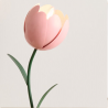 Pink Tulip Plant Table Lamp