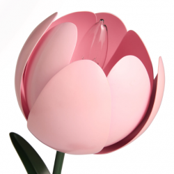 Pink Tulip Plant Table Lamp