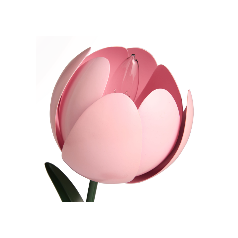 Pink Tulip Plant Table Lamp