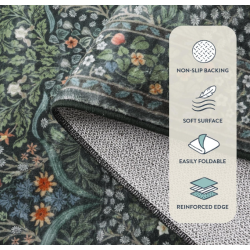 Dark Green Grden Area Rugs