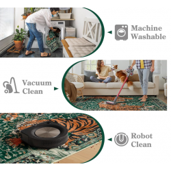 Tiger Faux Wool Area Rug