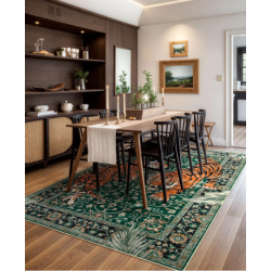 Tiger Faux Wool Area Rug