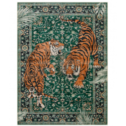Tiger Faux Wool Area Rug