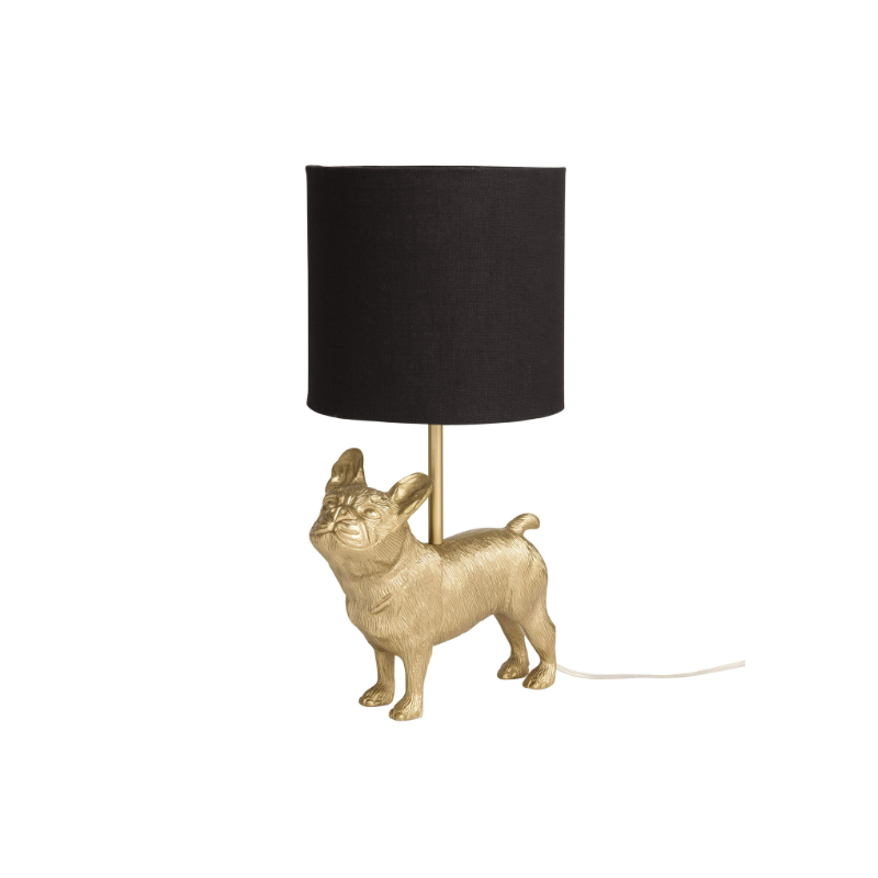 Gold Metal French Bulldog Desk Lamp Gold Metal French Bulldog Desk Lamp