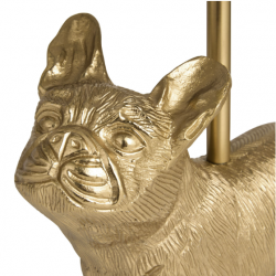 Gold Metal French Bulldog Desk Lamp