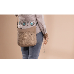 TW Pattern Tooled Collection Crossbody Bag - Padel