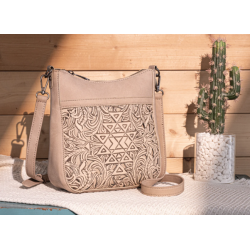 TW Pattern Tooled Collection Crossbody Bag - Padel