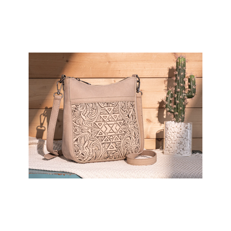 TW Pattern Tooled Collection Crossbody Bag - Padel TW Pattern Tooled Collection Crossbody Bag - Padel