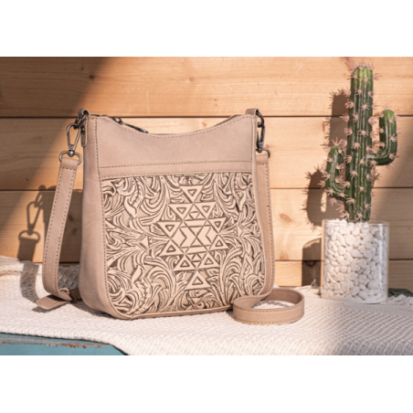 TW Pattern Tooled Collection Crossbody Bag - Padel