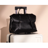 Top Handle Carry Satchel/Laptop Bag/Backpack/Crossbody - Black