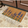 Purple English Lavender Flower Doormat
