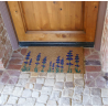 Purple English Lavender Flower Doormat