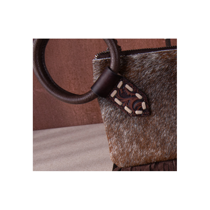 TW Pattern Tooled Collection Crossbody Bag - Brown 的副本 的副本 的副本 的副本 的副本 的副本 的副本