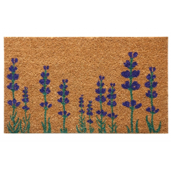 Purple English Lavender Flower Doormat