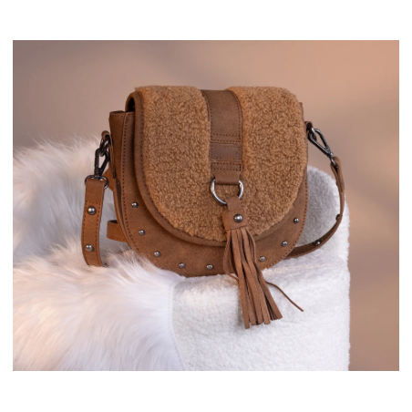 TW Pattern Tooled Collection Crossbody Bag - Brown 的副本 的副本 的副本 的副本 的副本