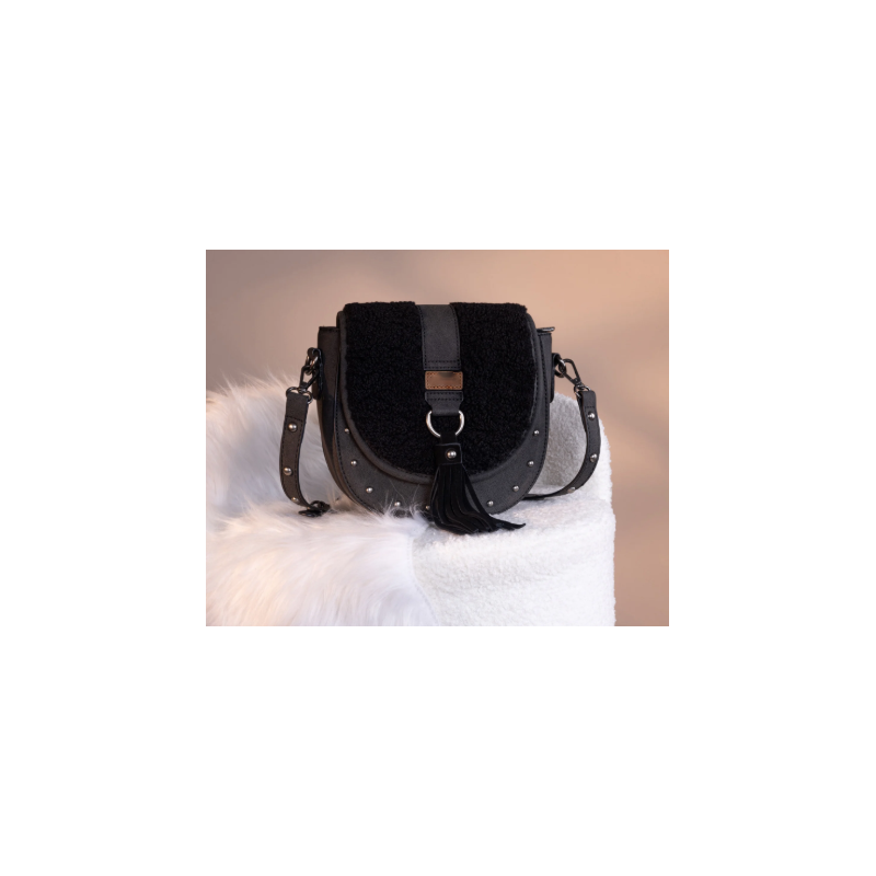 Saddle Bag Crossbody -Black