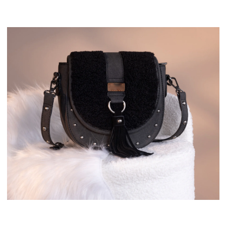 Saddle Bag Crossbody -Black