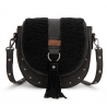 Saddle Bag Crossbody -Black
