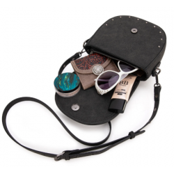 Saddle Bag Crossbody -Black