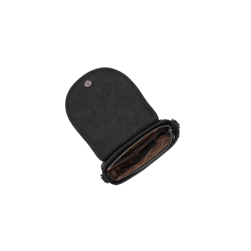 Saddle Bag Crossbody -Black