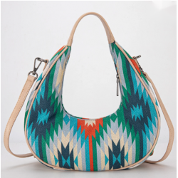 Crescent Crossbody Bag - Blue