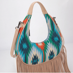 Crescent Crossbody Bag - Blue