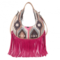 Crescent Crossbody Bag - Pink