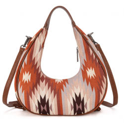 Crescent Crossbody Bag - Brown