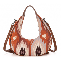 Crescent Crossbody Bag - Brown