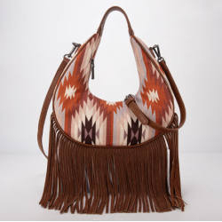 Crescent Crossbody Bag - Brown