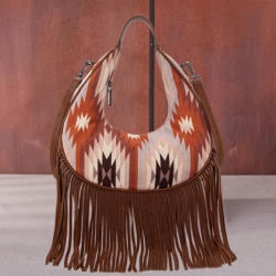 Crescent Crossbody Bag - Brown