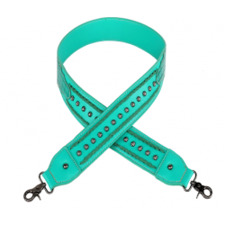 TB Western Guitar Style Croc Print Crossbody Strap - Light Green