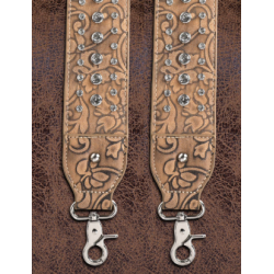 TW Pattern Tooled Collection Crossbody Bag - Brown 的副本 的副本 的副本 的副本 的副本 的副本 的副本