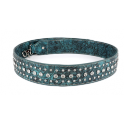 TB's Western Bling Bling Guitar Style Crossbody Strap - Dark Green