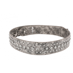 TB's Western Bling Bling Guitar Style Crossbody Strap - Light Grey