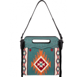 TW Collection Genuine Leather Collection Concealed Carry Hobo Blue