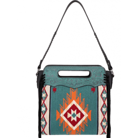 TW Collection Genuine Leather Collection Concealed Carry Hobo Blue