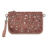 TW Pattern Tooled Collection Crossbody Bag - Brown 的副本 的副本 的副本 的副本 的副本