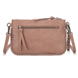 TW Collection - Leather Floral Tooled Collection Clutch - Pink