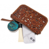 TW Collection - Leather Floral Tooled Collection Clutch - Brown