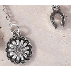 TB's Rustic Beaded Long Dangle Chain Beaded Ear Cuff - Silver