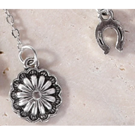 TB's Rustic Beaded Long Dangle Chain Beaded Ear Cuff - Silver