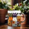 Funny Cat Mug Colorful Cats 11oz Cute Coffee Cup Gift for Cat Lovers