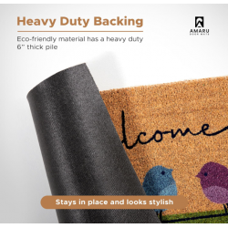 Door Mat with Heavy Duty Backing