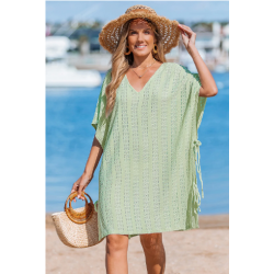 Spring Fling Green Cover-Up Mini Dress
