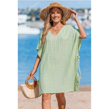 Spring Fling Green Cover-Up Mini Dress