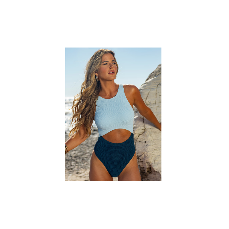Sunstone Colorblock Cutout One-Piece Swimsuit Sunstone Colorblock Cutout One-Piece Swimsuit
