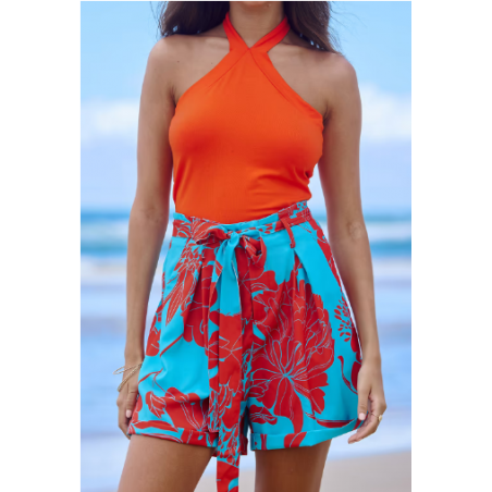 Halter Neck Sleeveless Top