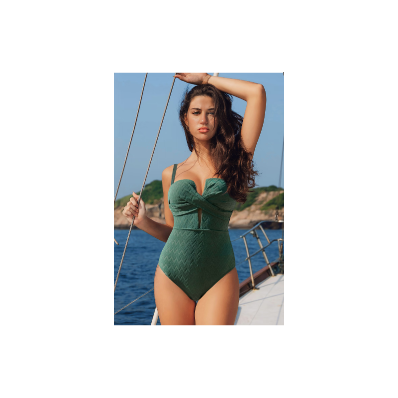 Alegría Solids Back Tie Wrapped One Piece Swimsuit Alegría Solids Back Tie Wrapped One Piece Swimsuit