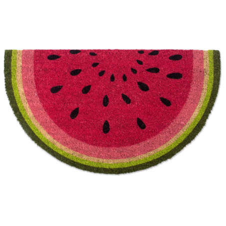 Colorful Design Natural Coir Doormat, Watermelon